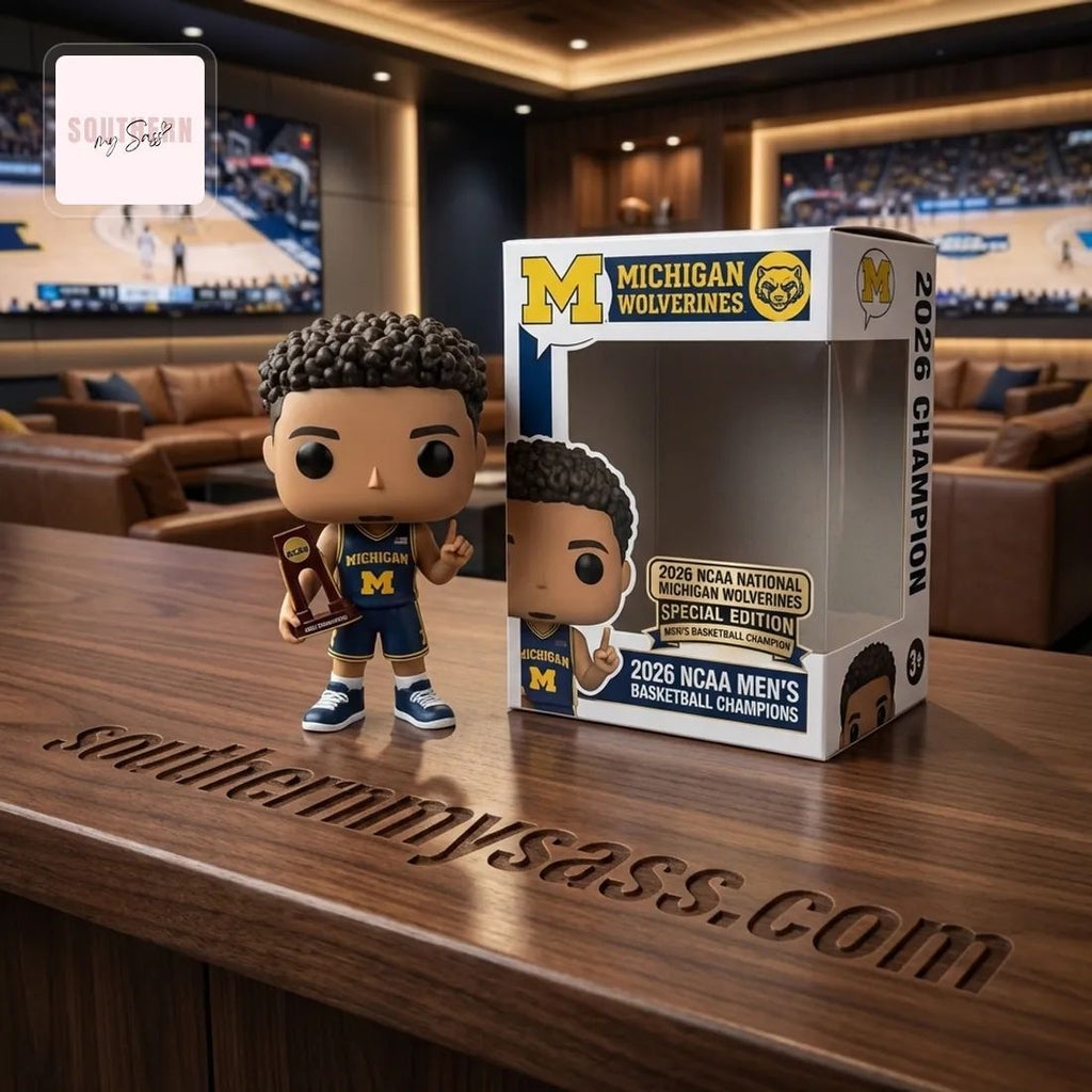 Michigan Wolverines 2026 NCAA Men’s Basketball National Champions Pop Figure Doll