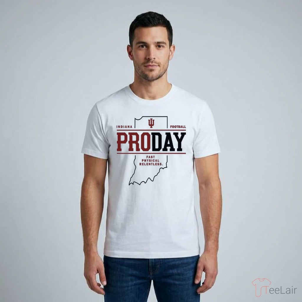 Fernando Mendoza Indiana Pro Day Football Shirt
