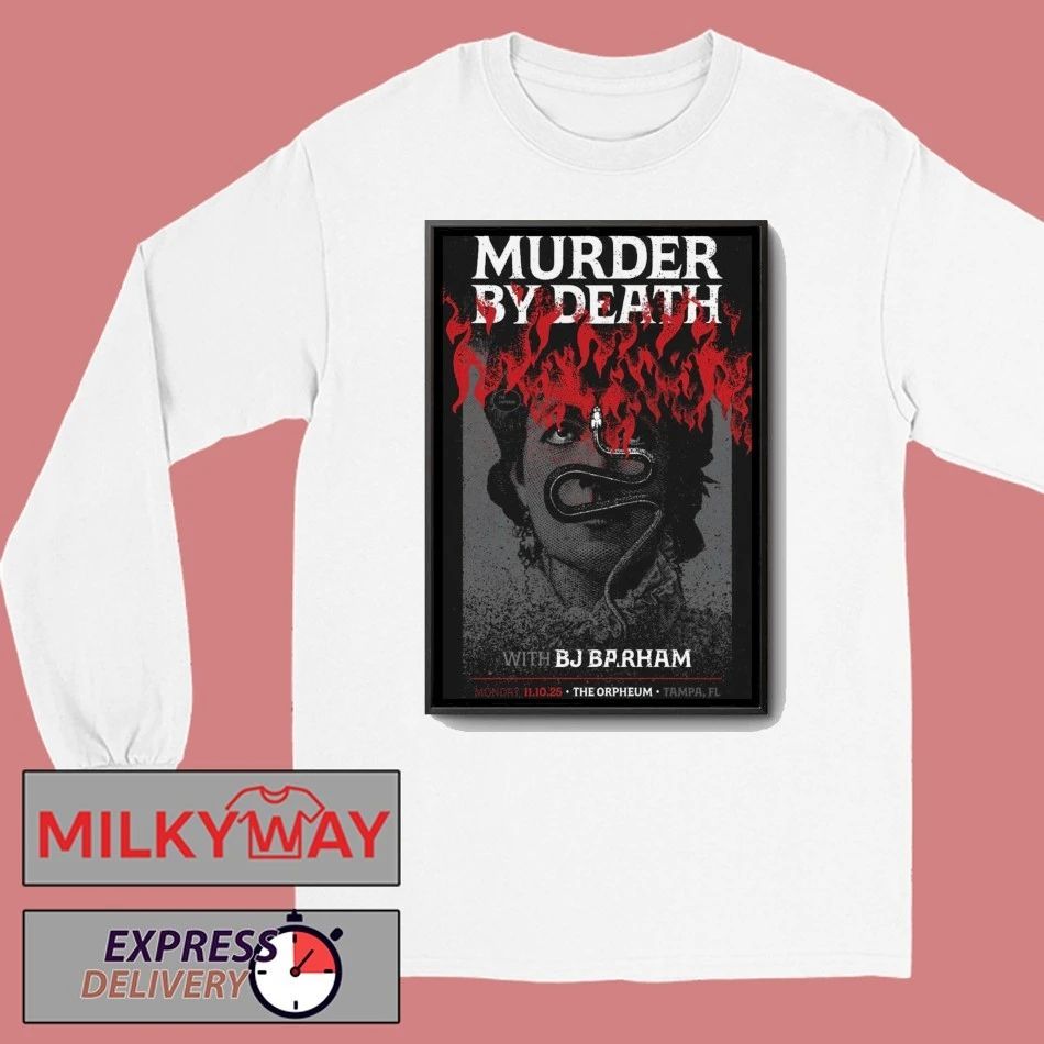 Murder By Death The Orpheum Tampa Nov 10 2025 Poster shirt