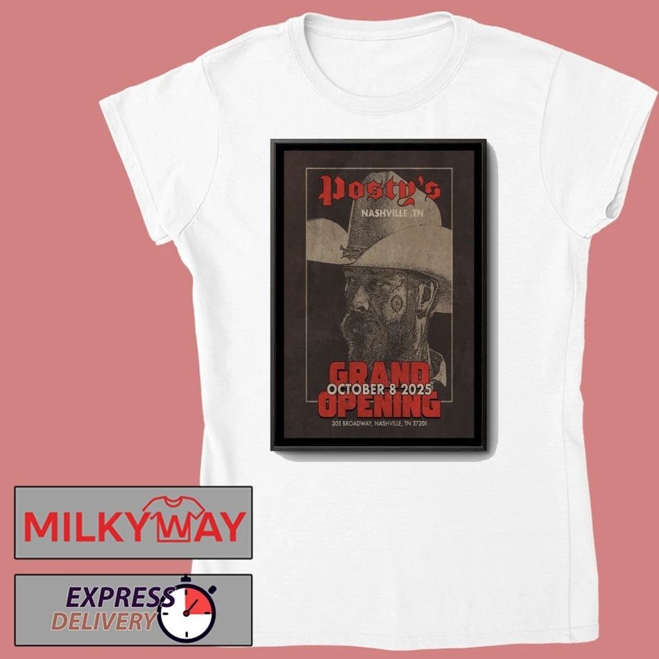 10.08.2025 Nashville, Tennessee Post Malone Posty’s Bar Poster shirt