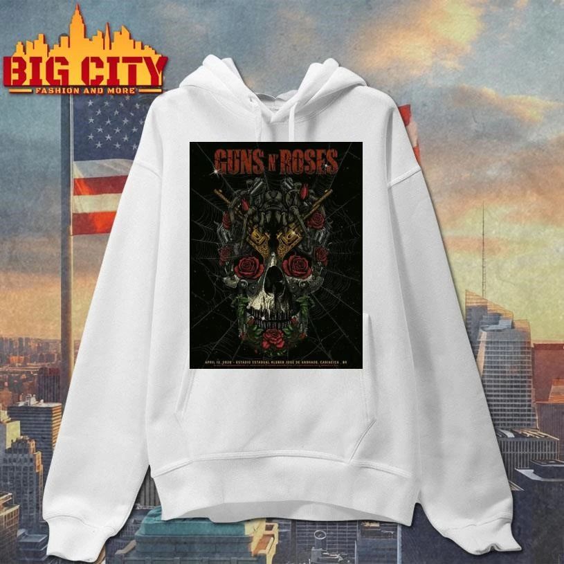 Guns N Roses World Tour 2026 Brazil Poster Shirt