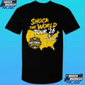 Michigan Wolverines Mbb 2026 National Champions Shock The World Tour Shirt