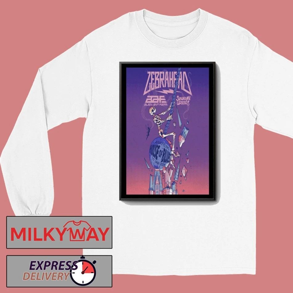 Zebrahead Jan 17 2026 House of Blues Anaheim, Anaheim, CA Poster shirt