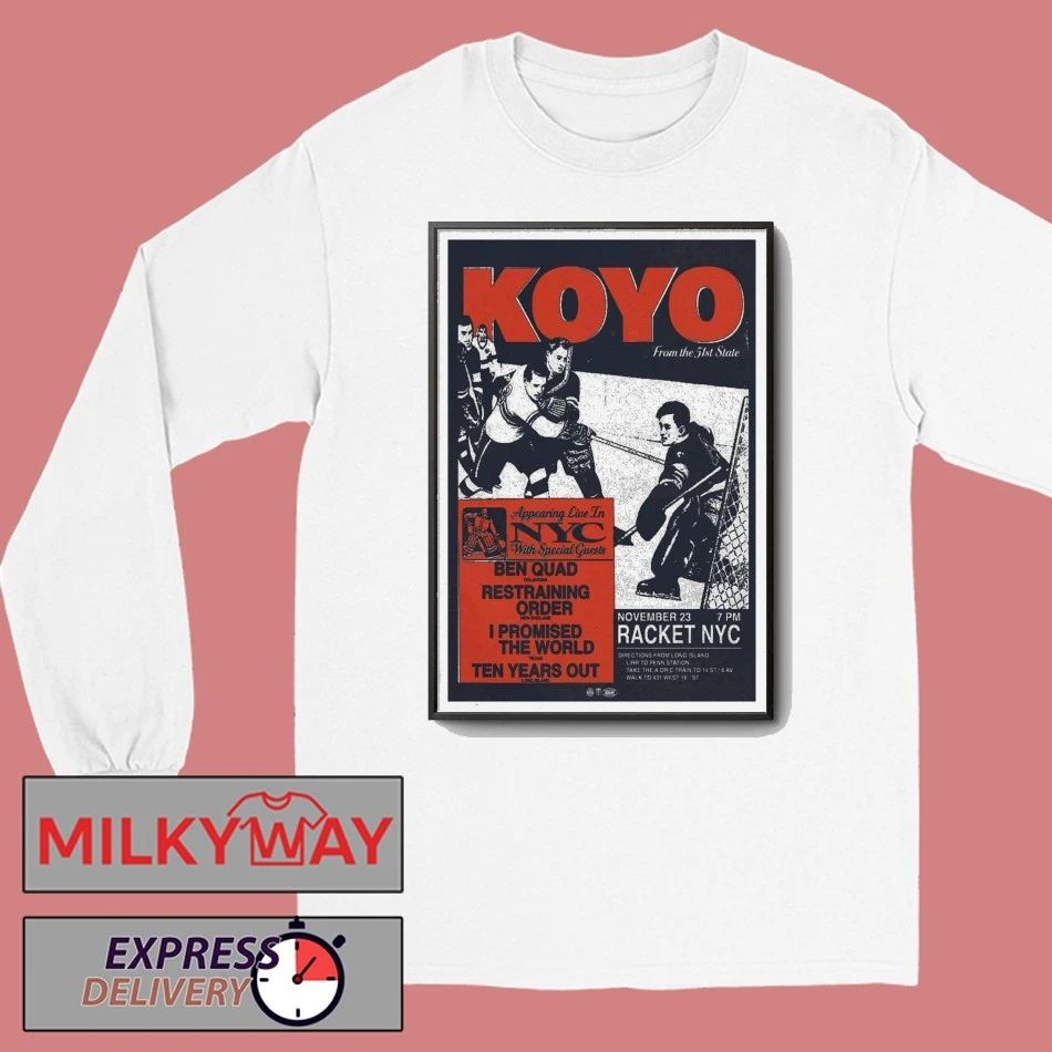 Koyo lihc Show Racket NYC in New York Nov 23, 2025 Poster shirt