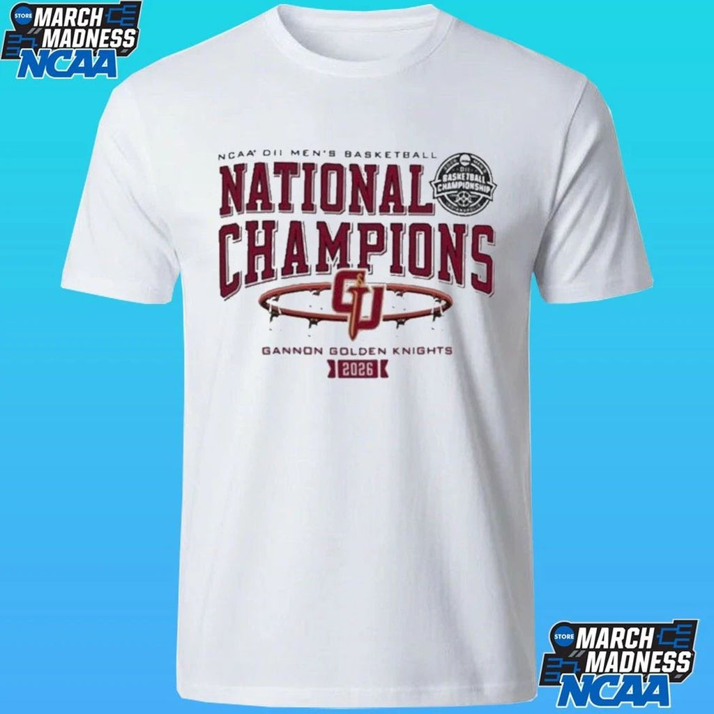 Gannon Golden Knights Men’s Basketball 2026 NCAA DII National Champions Shirt