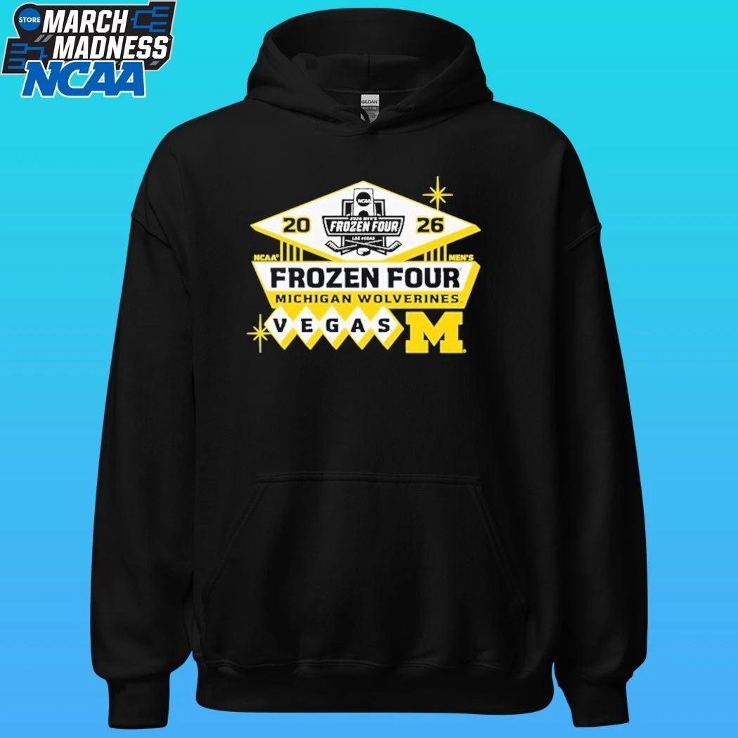 Michigan Wolverines Men’s Hockey Frozen Four Vegas 2026 Shirt