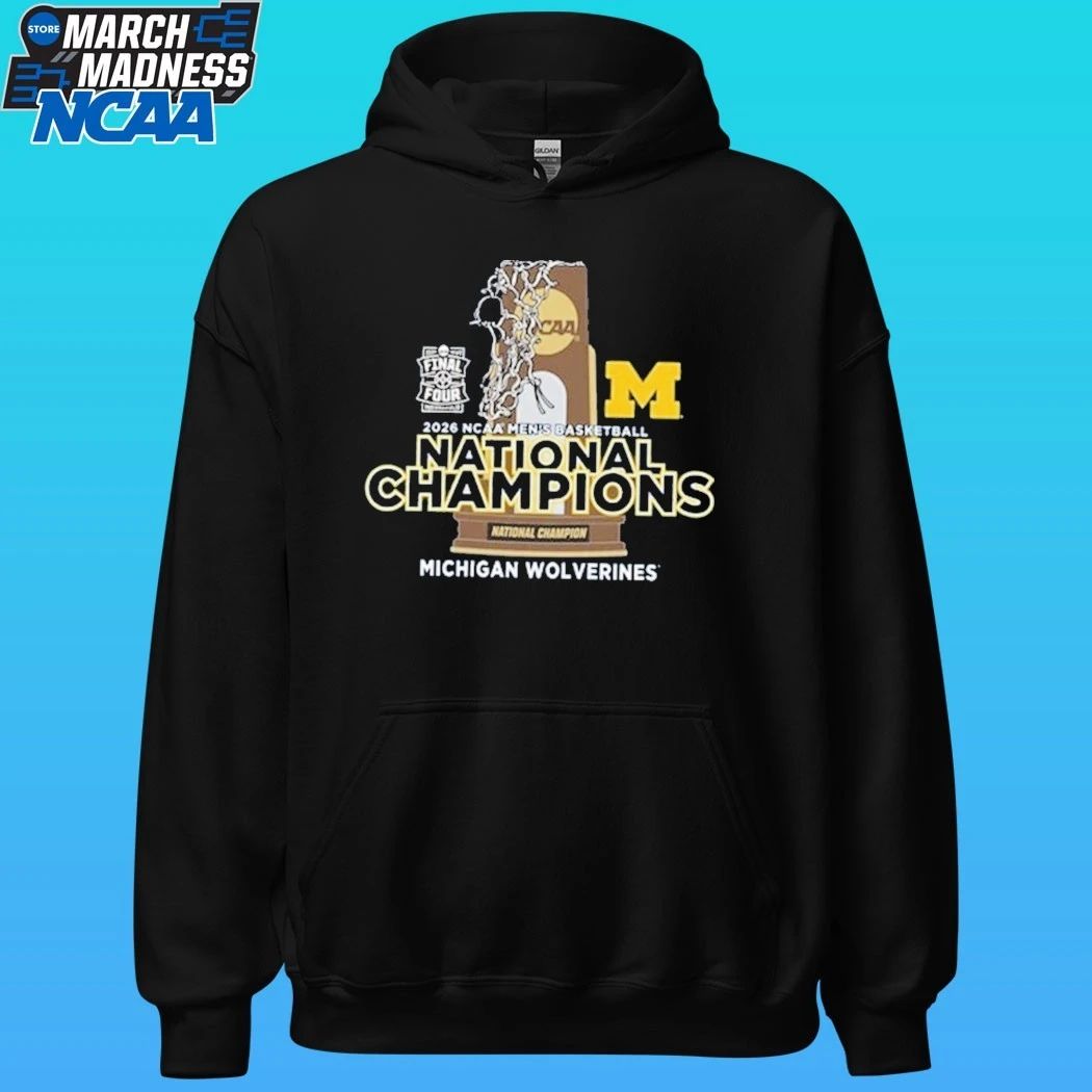 Michigan Wolverines 2026 Ncaa Di Men’s Basketball National Champions Trophy Shirt