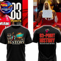 Miami HEAT – Bam Adebayo 83-Point History Two Sided Shirt