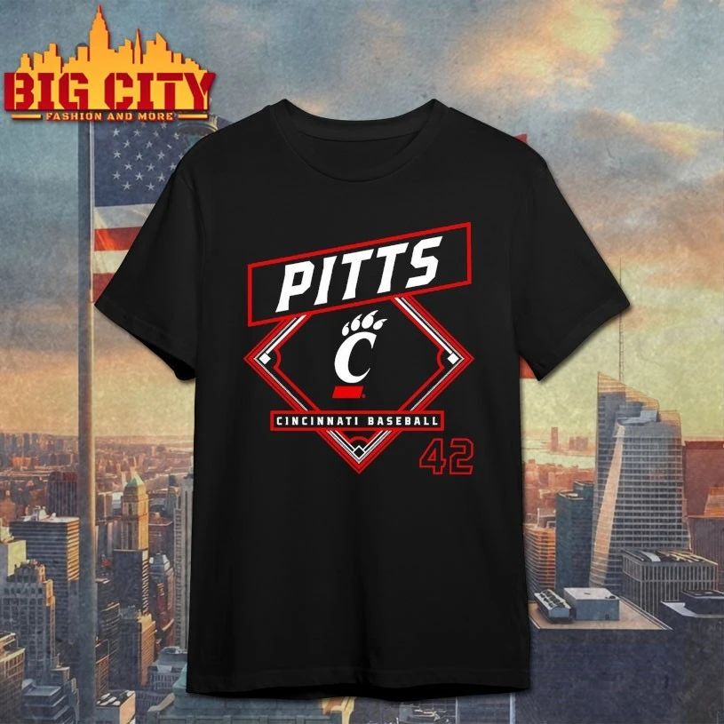 Derrick Pitts Cincinnati Bearcats Baseball T-shirt