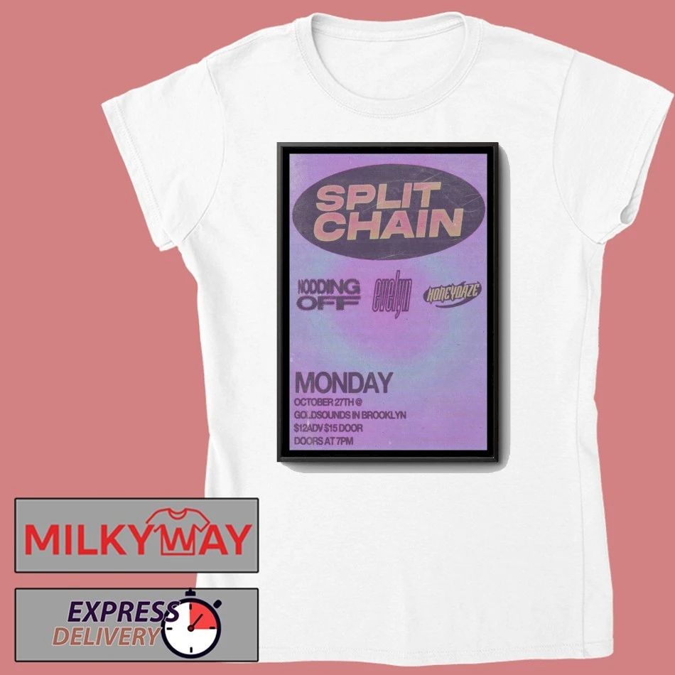 Split Chain Gold Sounds Brooklyn Oct 27 2025 Poster shirt