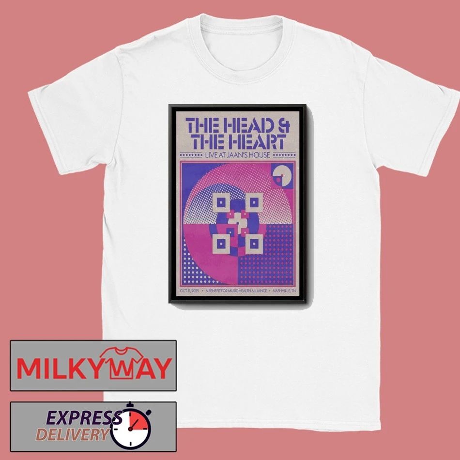 Poster The Head And The Heart Tour 2025 Nashville TN shirt