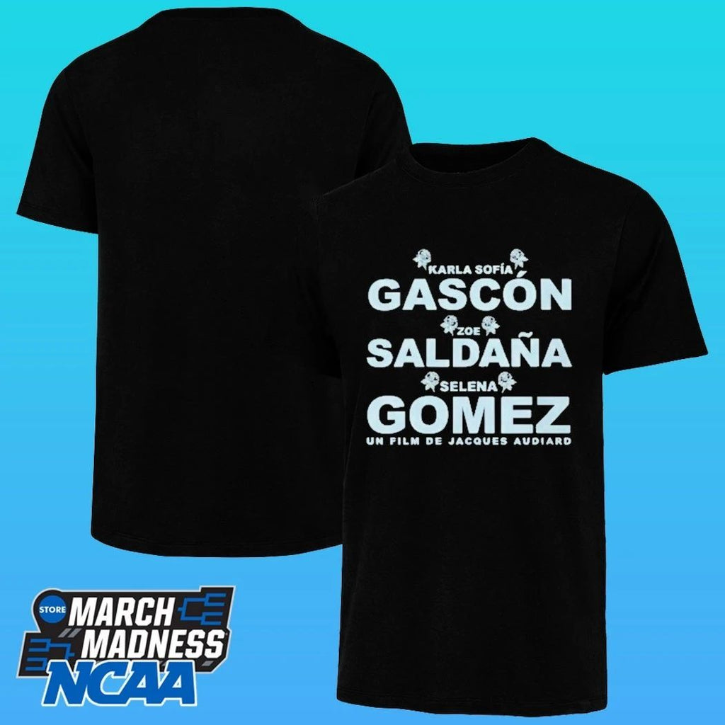 Karla Sofía Gascón Zoe Saldaña And Selena Gomez Shirt
