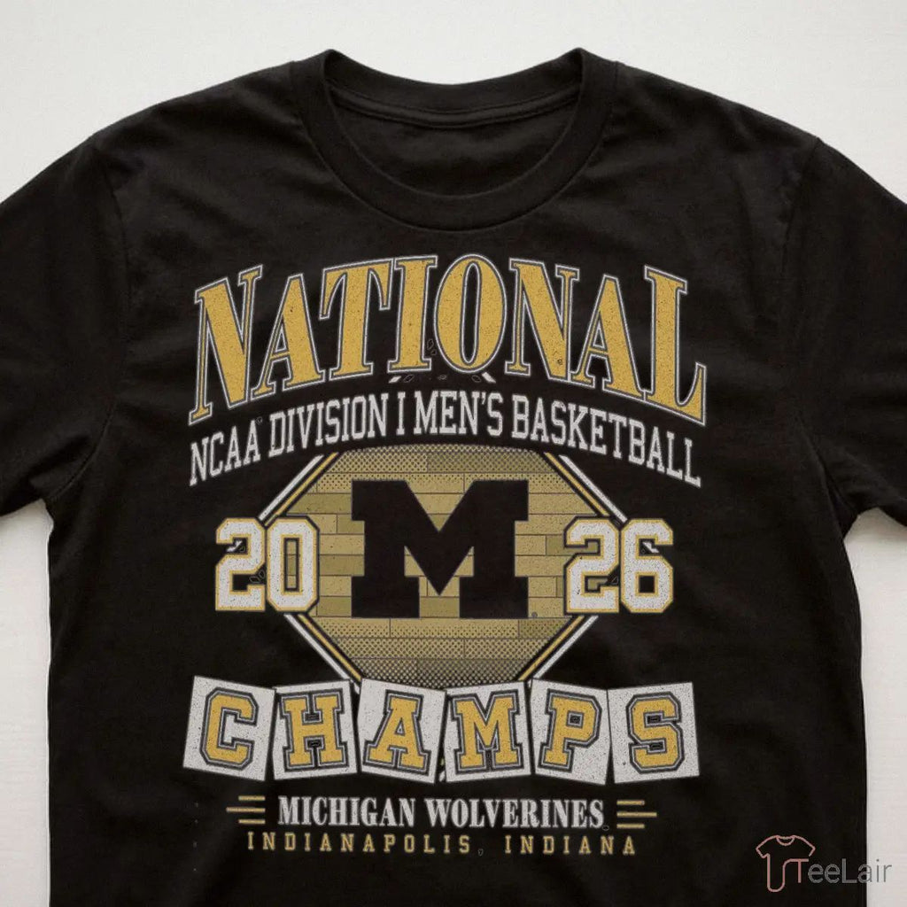 MICHIGAN WOLVERINES NCAA NATIONAL CHAMPIONS ’47 SCRUM T-Shirt