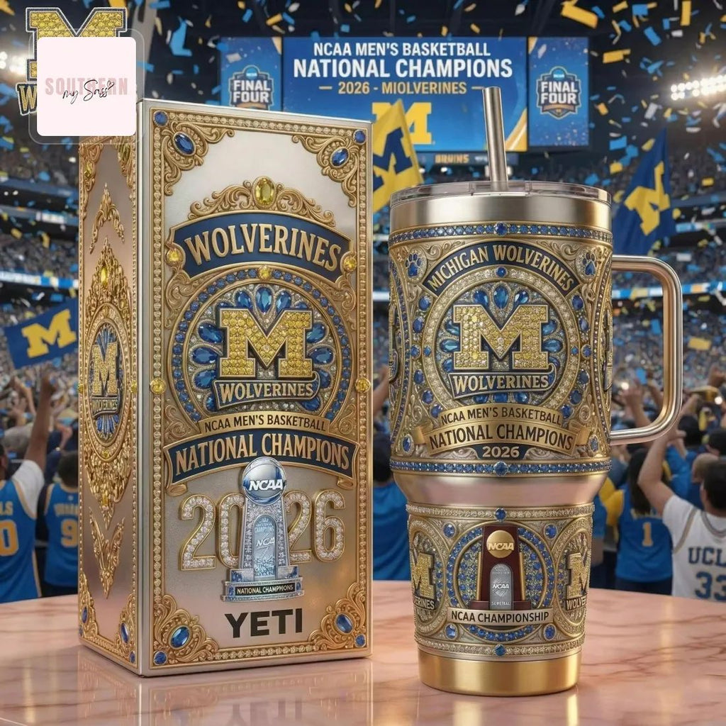 Michigan Wolverines 2026 NCAA Men’s Basketball National Champions Handled Tumbler