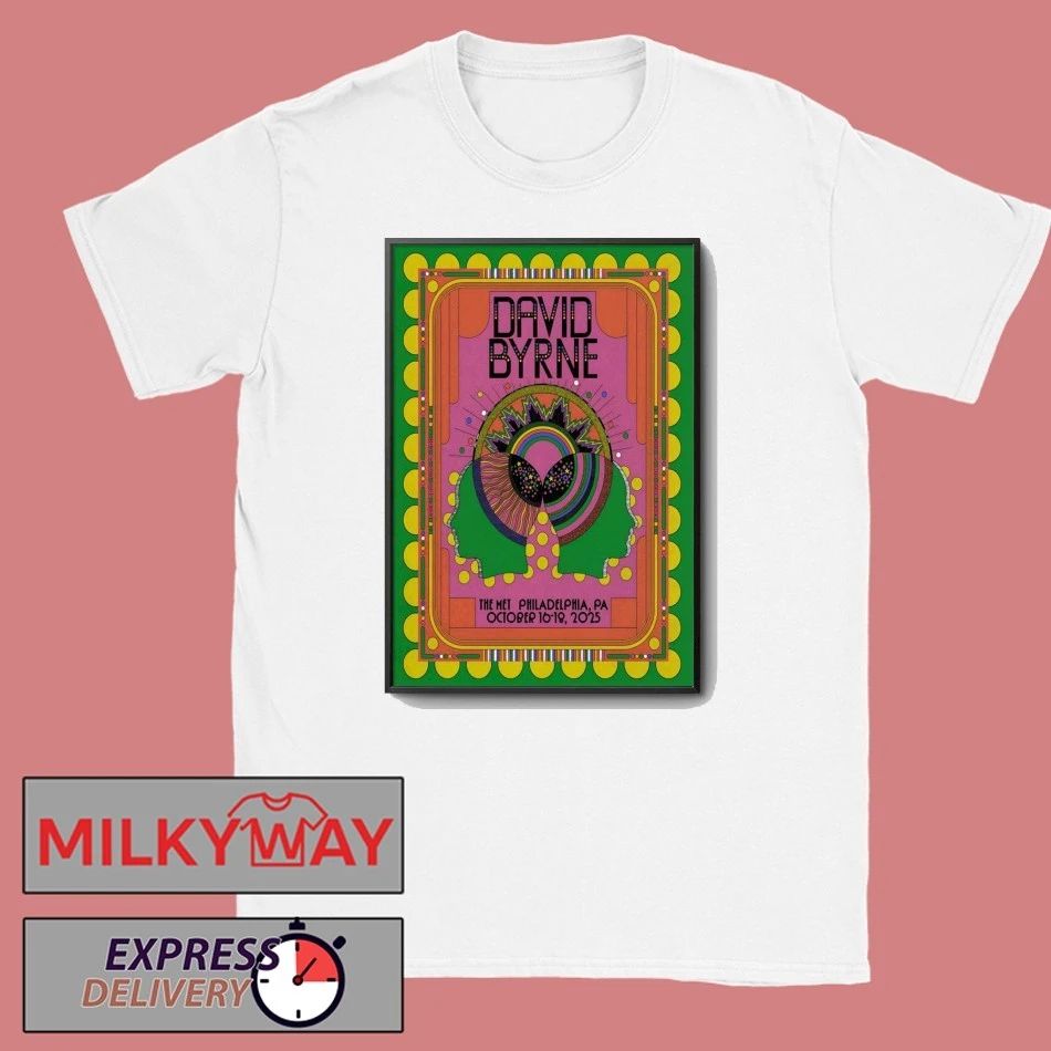 David Byrne 10 16-10 8 2025 Philadelphia PA Poster shirt
