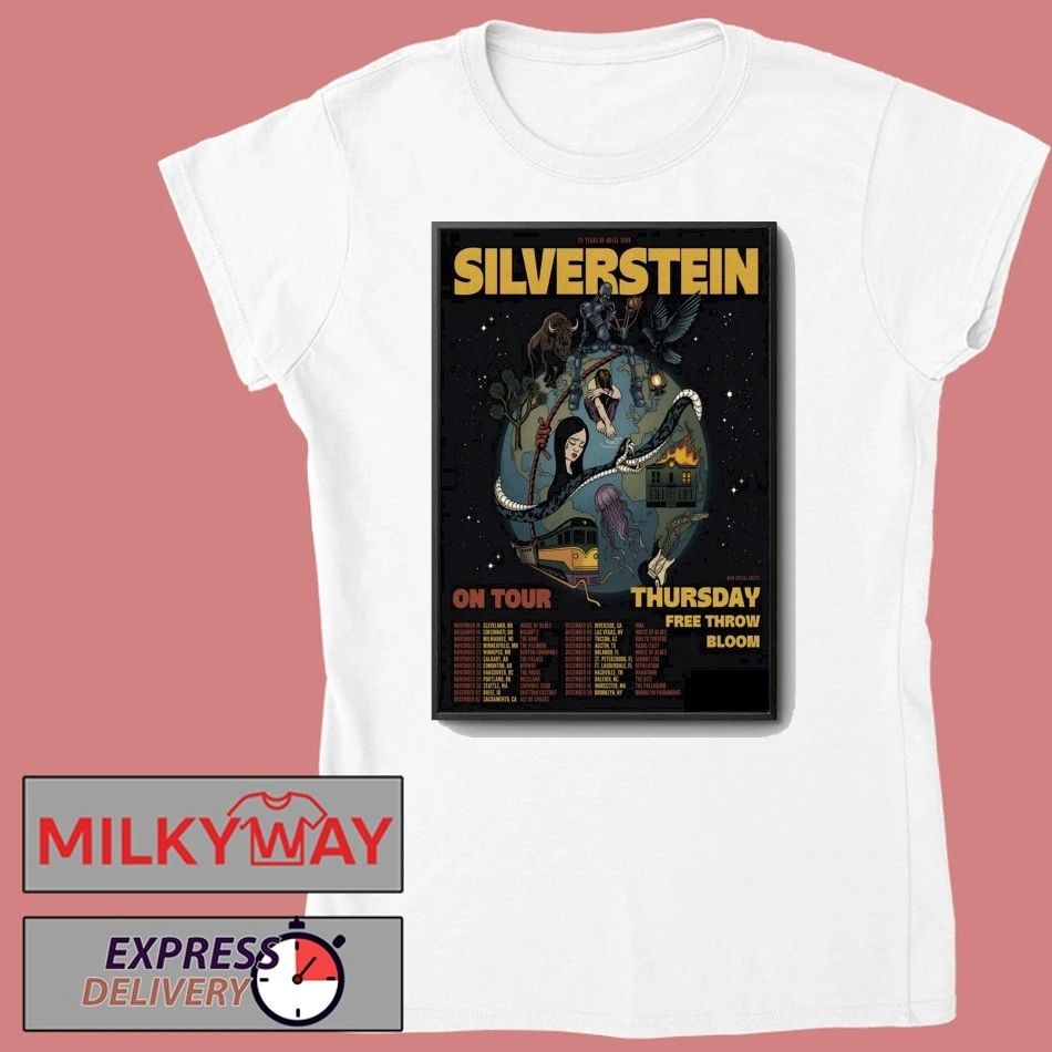 Silverstein Poster 25 Years Of Noise Tour 2025 shirt