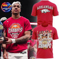 Arkansas Razorbacks 2026 SEC Men’s Basketball Tournament Champions Special Two Sided Shirt