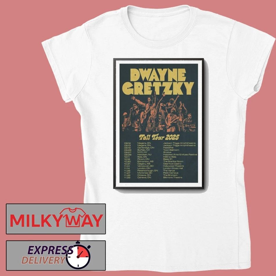 Dwayne Gretzky Fall Tour 2025 Poster shirt