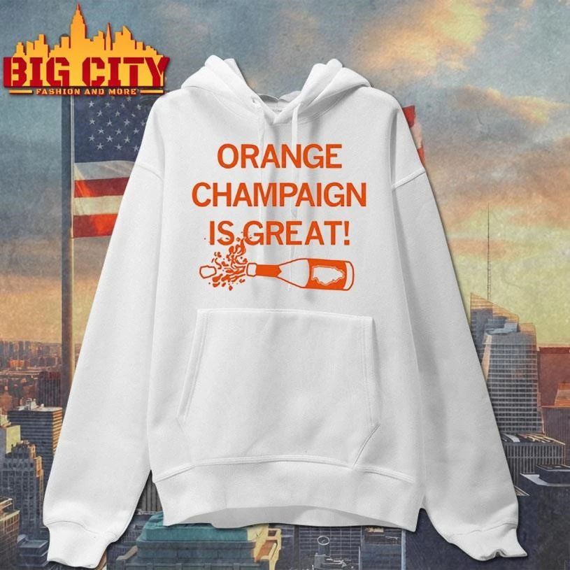 Orange champagne is great graphic shirt