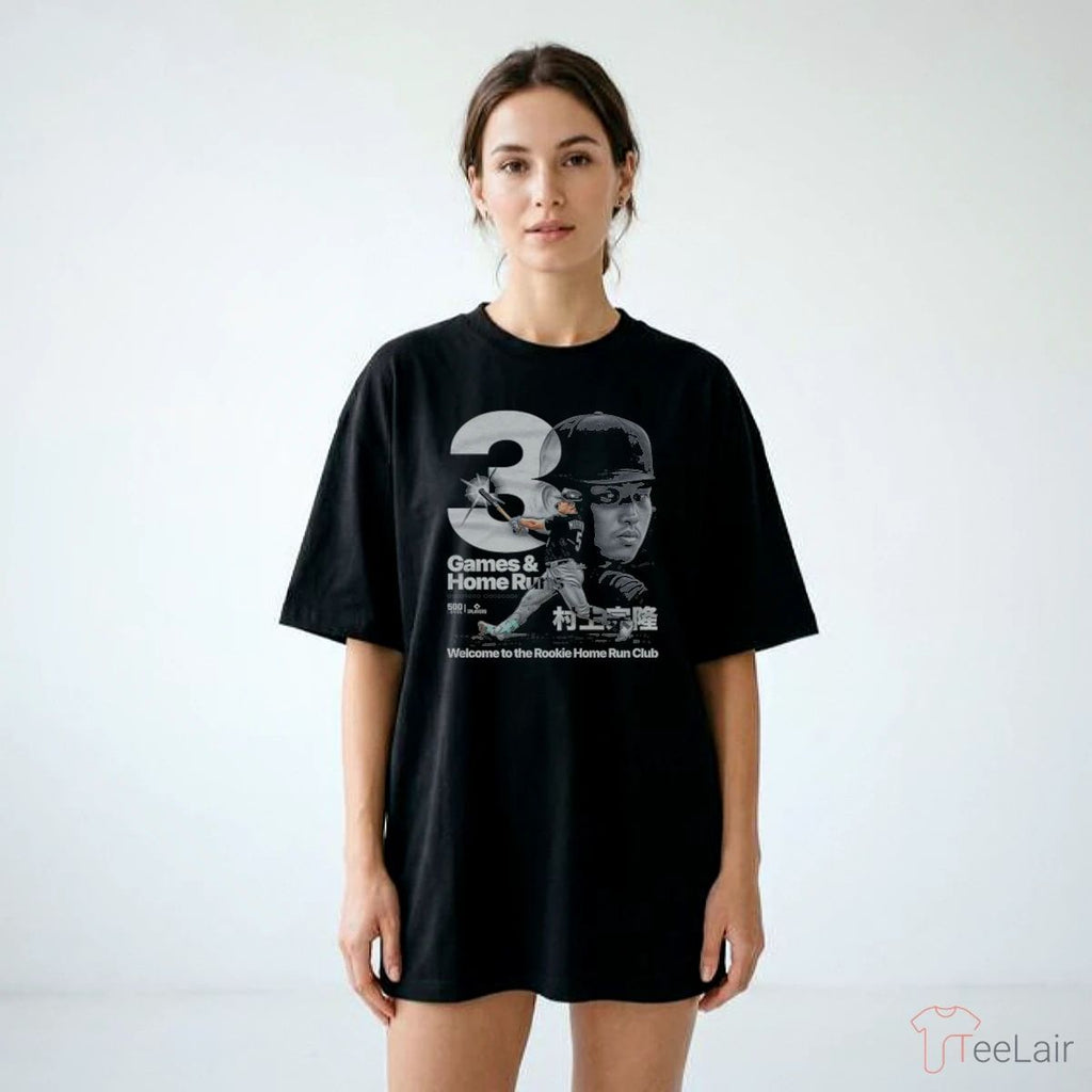 Munetaka Murakami Chicago Rookie HR Club WHT T-Shirt