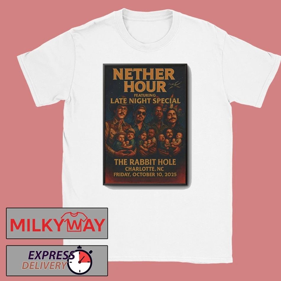Nether Hour Charlotte, NC October 10 2025 Poster shirt