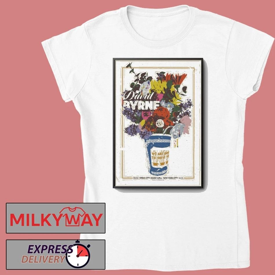 David Byrne Sep 30 2025 Radio City Music Hall New York Poster shirt