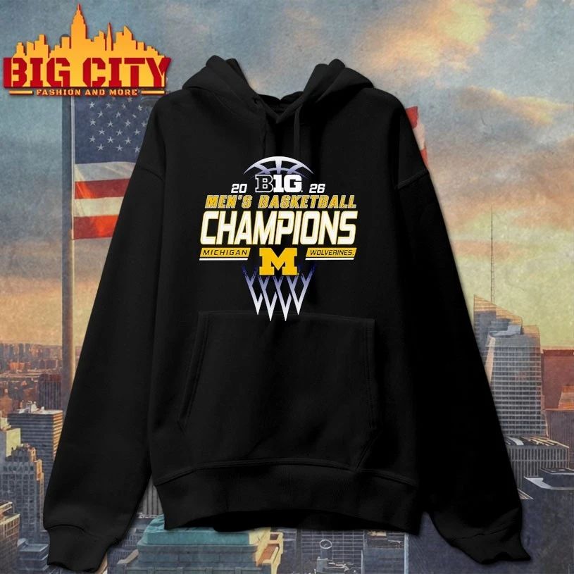Michigan Wolverine 2026 BIG Men’s basketball Champions T-shirt
