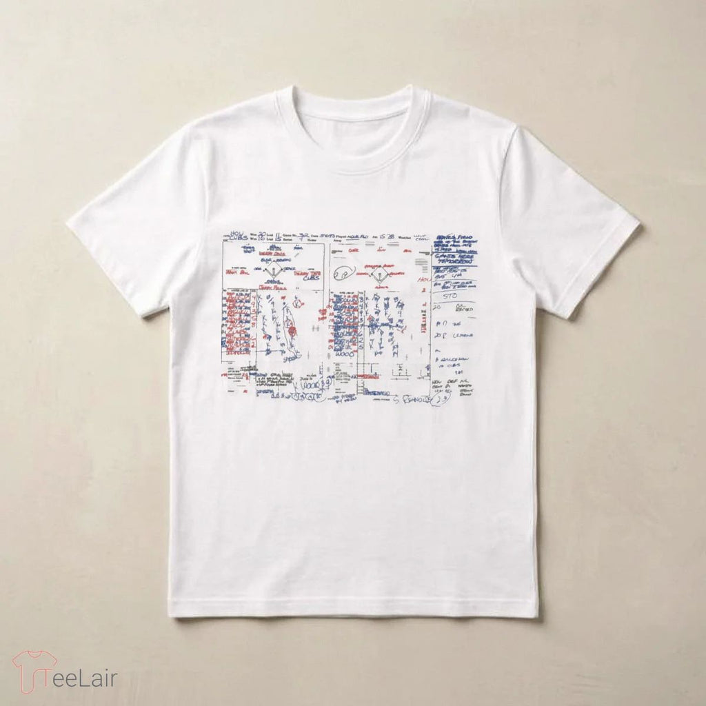 PAT HUGHES KERRY WOOD 20 STRIKEOUT SCOREBOOK T-Shirt
