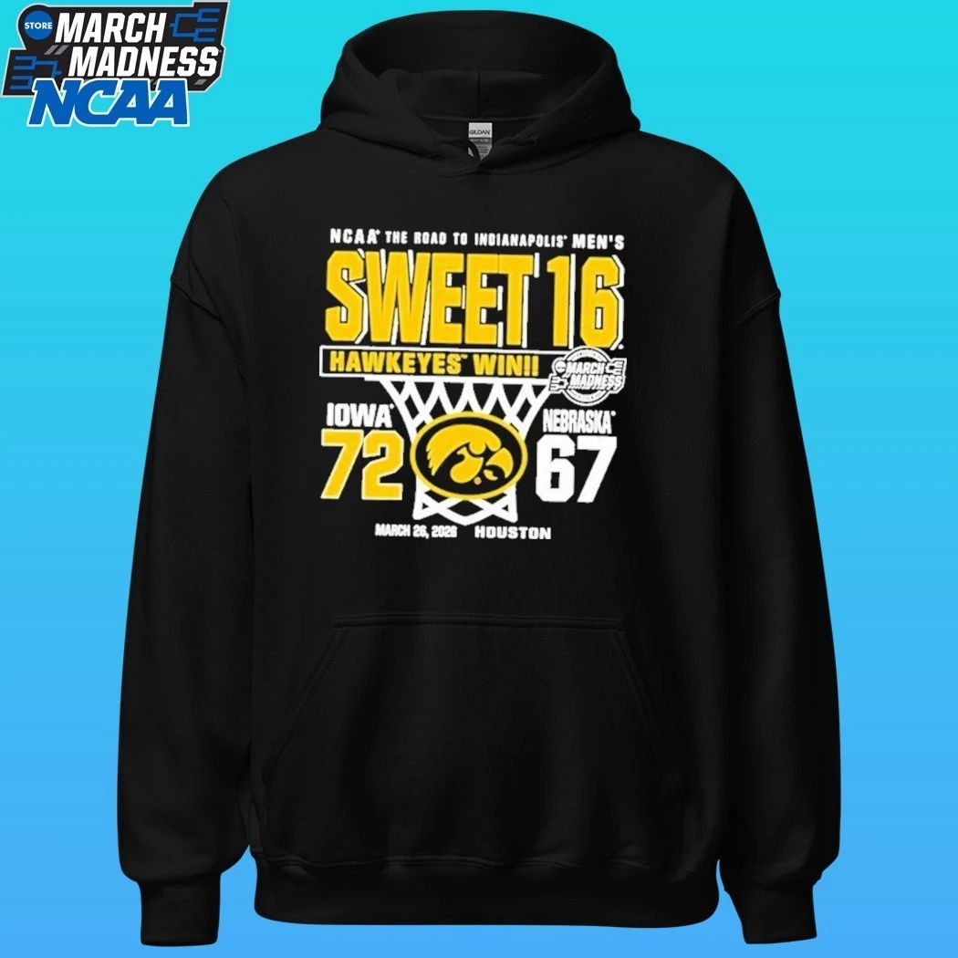 Iowa Hawkeyes Win Nebraska Cornhuskers 2026 Men’s Basketball Sweet 16 March Madness Score Shirt