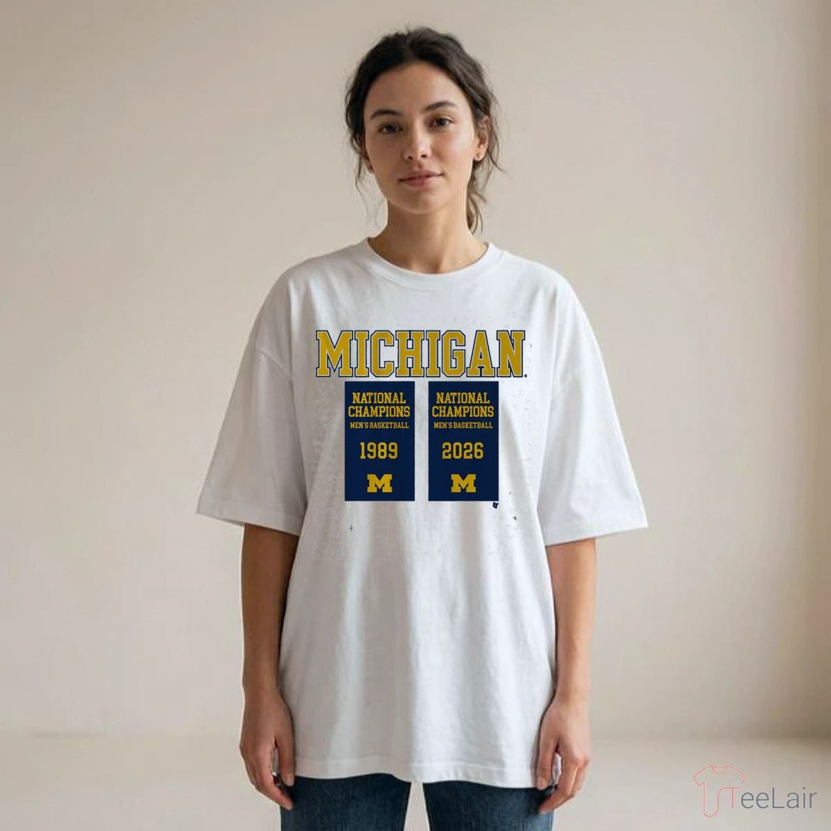 Michigan Wolverines MBB 2026 National Champions Banners T-Shirt