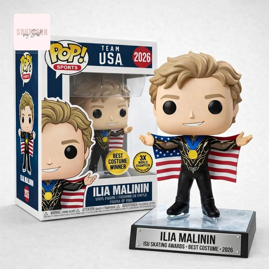 Ilia Malinin Team USA 2026 ISU Skating Awards Collectible Pop Figure Doll