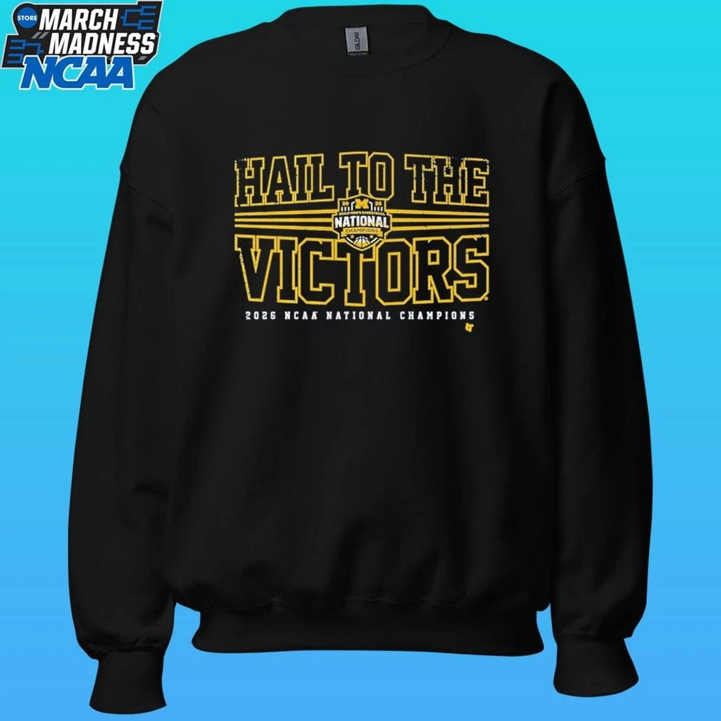 Michigan Wolverines MBB 2026 National Champions Hail To The Victors Shirt