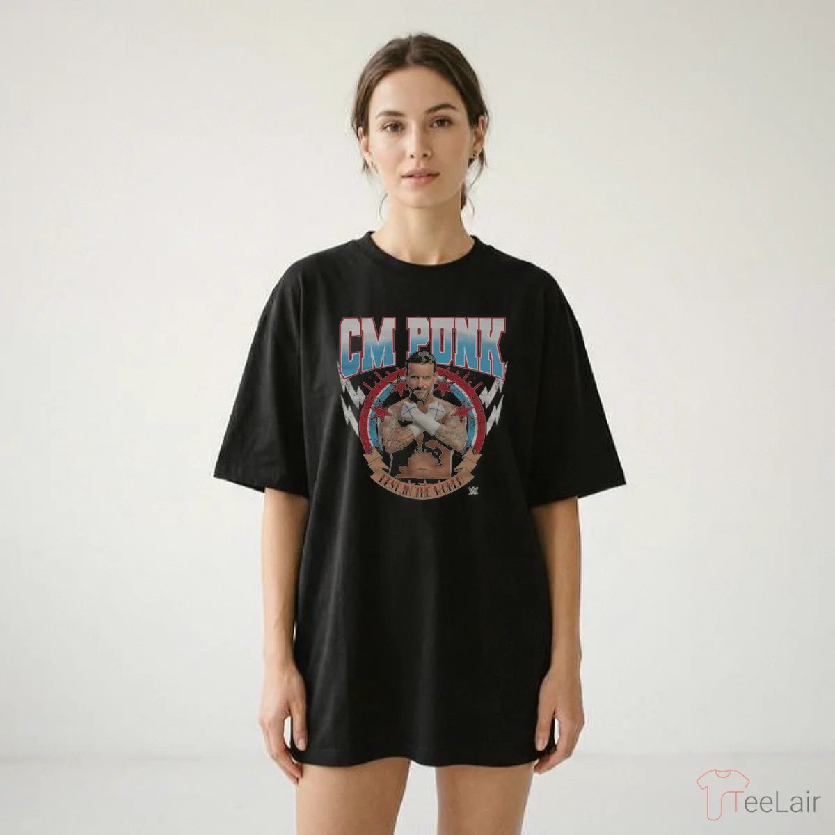 CM Punk Best In The World Pose WHT T-Shirt