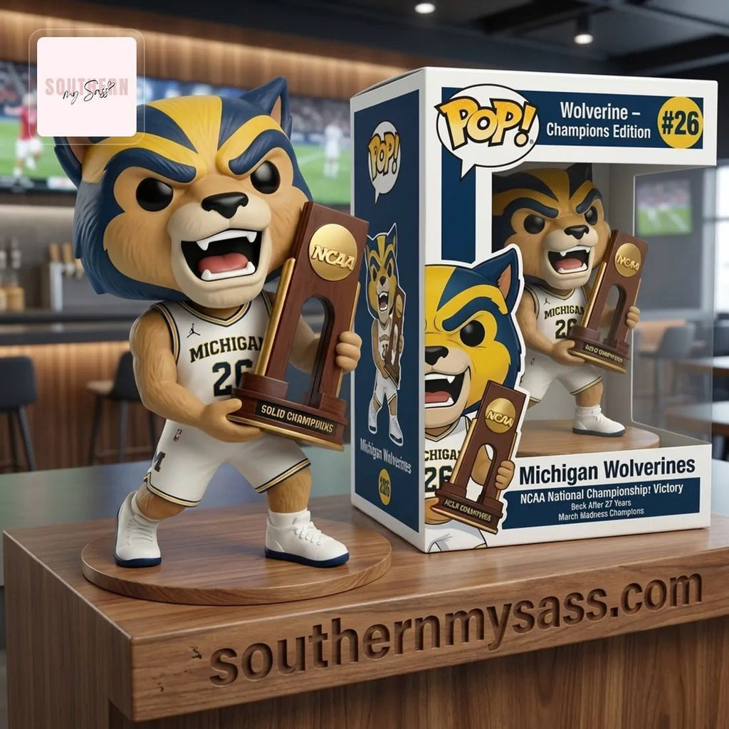 Michigan Wolverines 2026 NCAA National Champions Pop Figure Doll