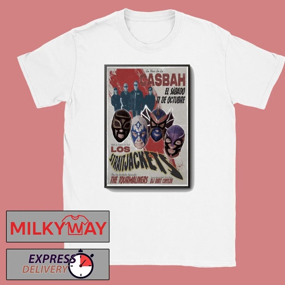 Los Straitjackets With The Tourmaliners 10 11 2025 San Diego CA Poster shirt