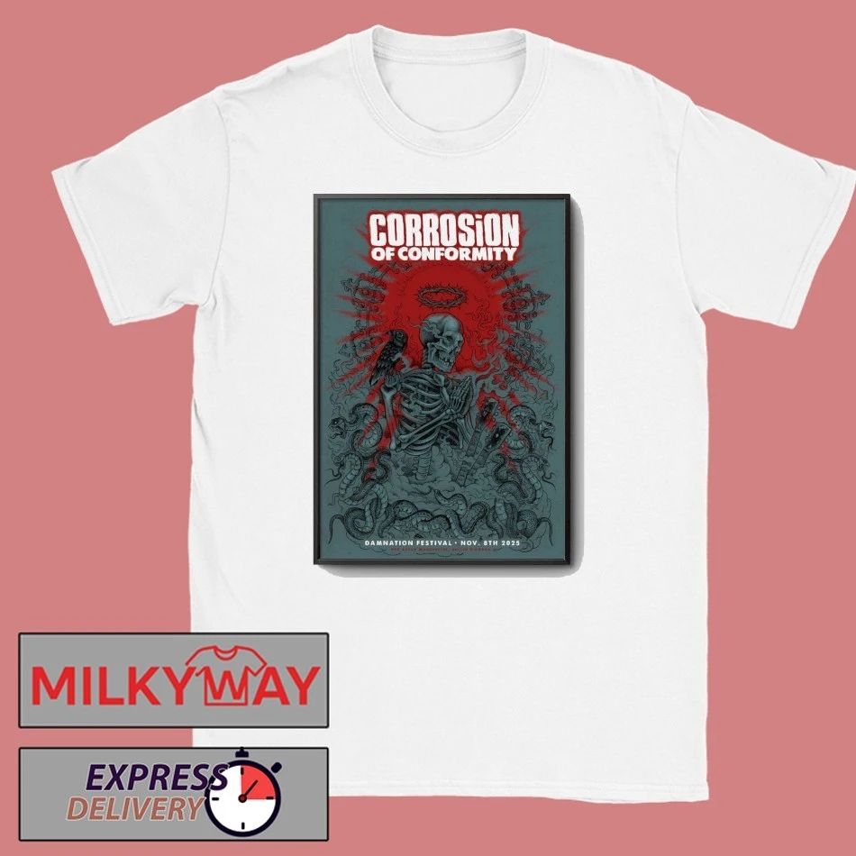 Corrosion Of Conformity Damnation Festival On Nov 8 2025 In Manchester UK Poster shirt