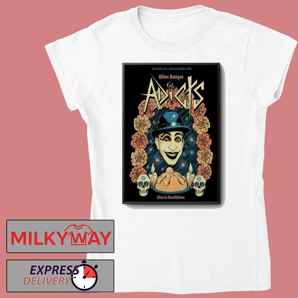 The Adicts Carpa Velodromo CDMX 10.10.2025 Poster shirt