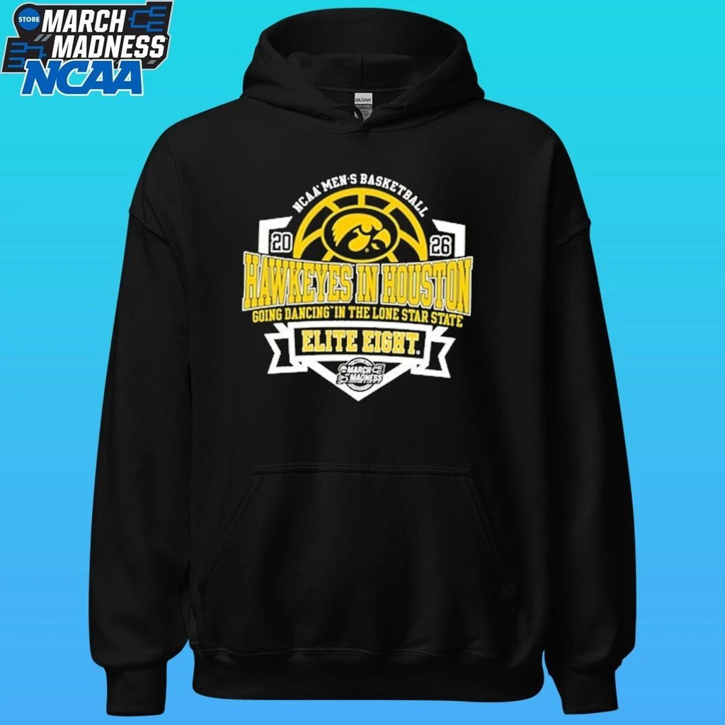 Iowa Hawkeyes 2026 Ncaa Men’s Basketball Elite 8 Bound In Houston Shirt