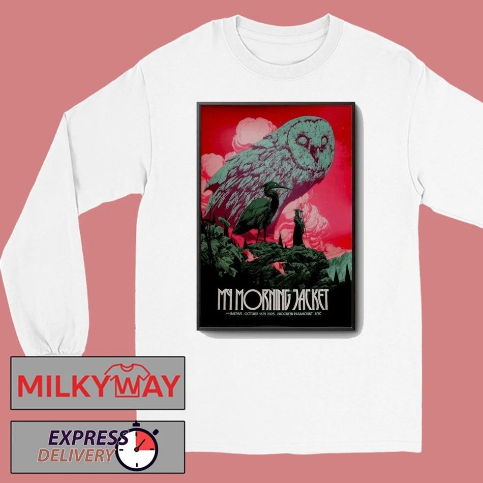 My Morning Jacket Oct 16 2025 Brooklyn Paramount Theater Show Poster shirt