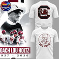 South Carolina Gamecocks Legacy Of Lou Holtz 1937-2026 Two Sided Shirt