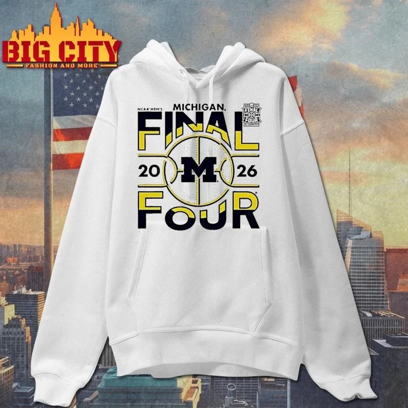 Michigan Wolverines 2026 Ncaa Division I Mens Basketball Final Four Graphic Shirt