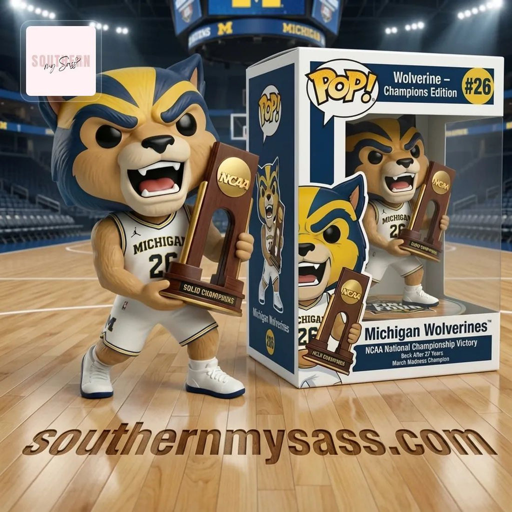 Michigan Wolverines 2026 NCAA National Champions Pop Figure Doll