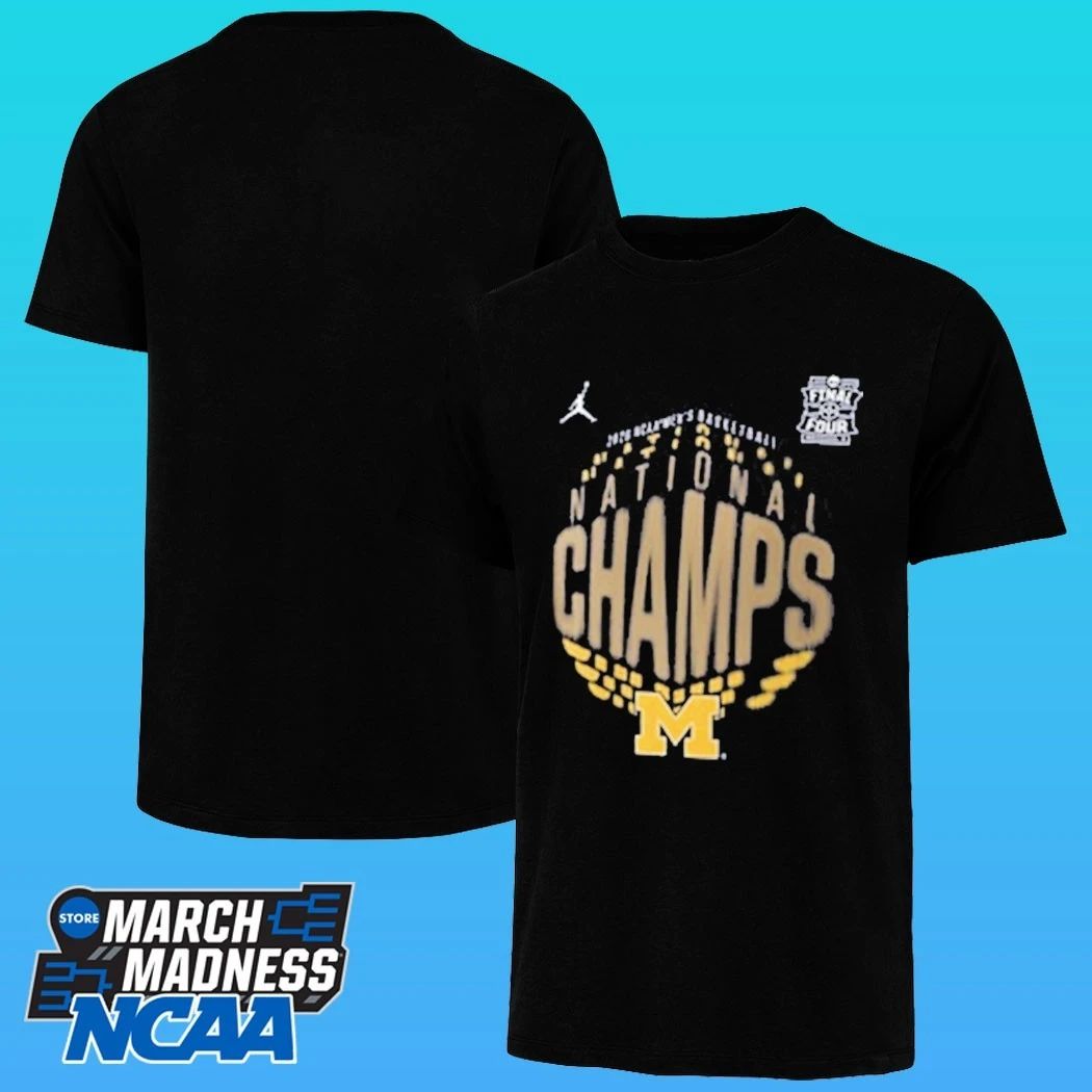 Michigan Wolverines Men’s Basketball National Champions Youth Locker Room Shirt