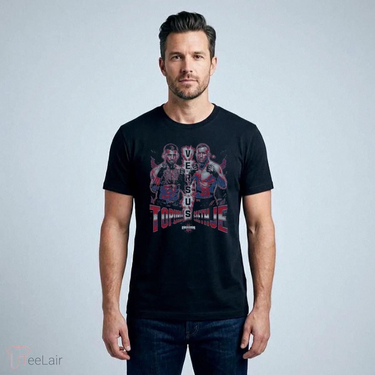 UFC Freedom 250 Ilia Topuria Vs. Justin Gaethje Matchup WHT T-Shirt