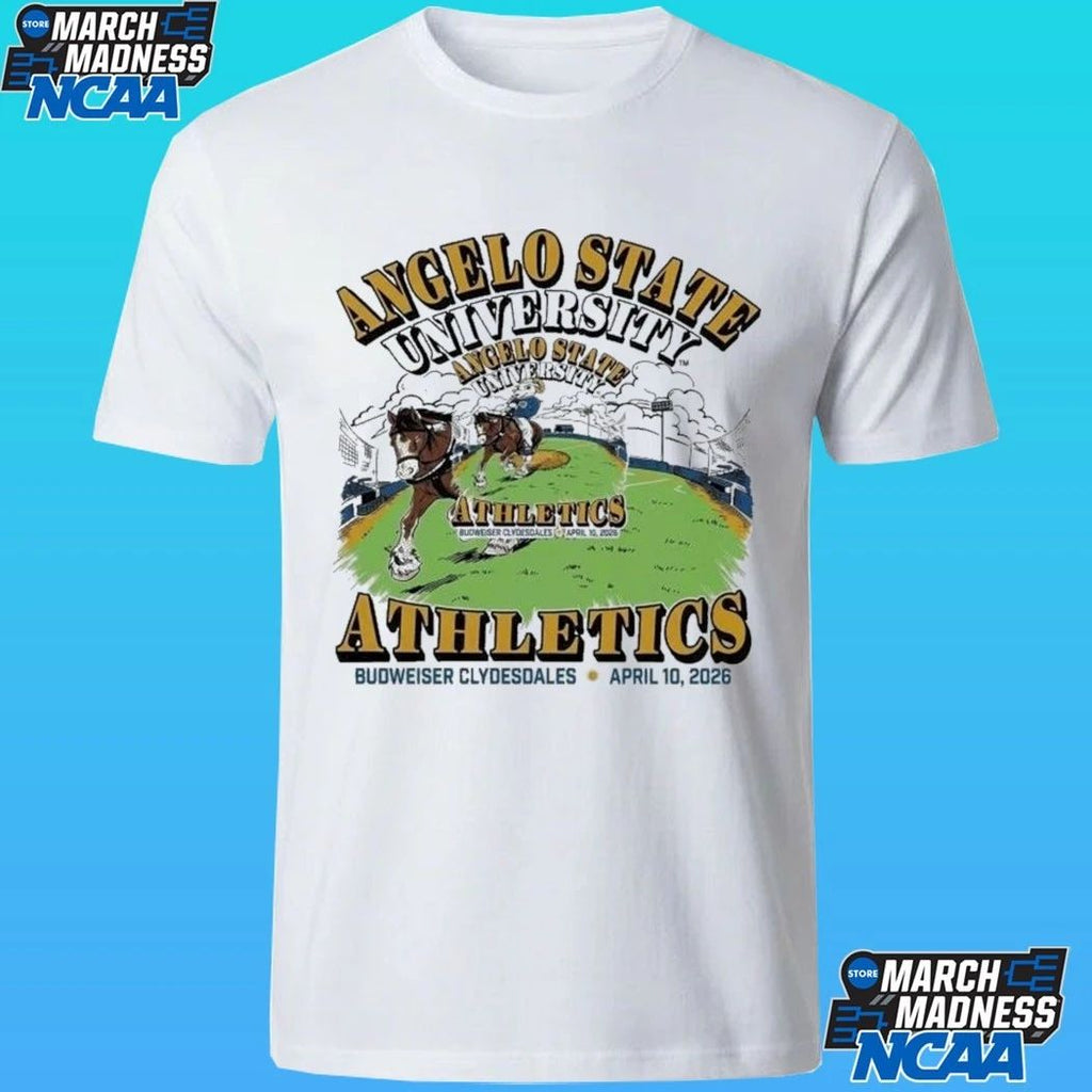 Angelo State University Athletics Budweiser Clydesdales April 10 2026 Shirt