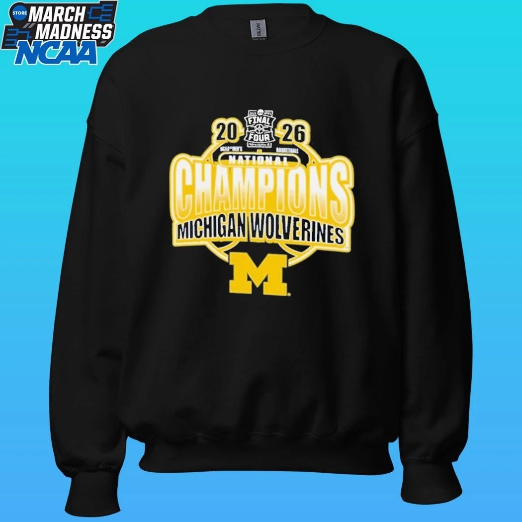 Champion Michigan Wolverines 2026 Men’s Basketball National Champions Shirt