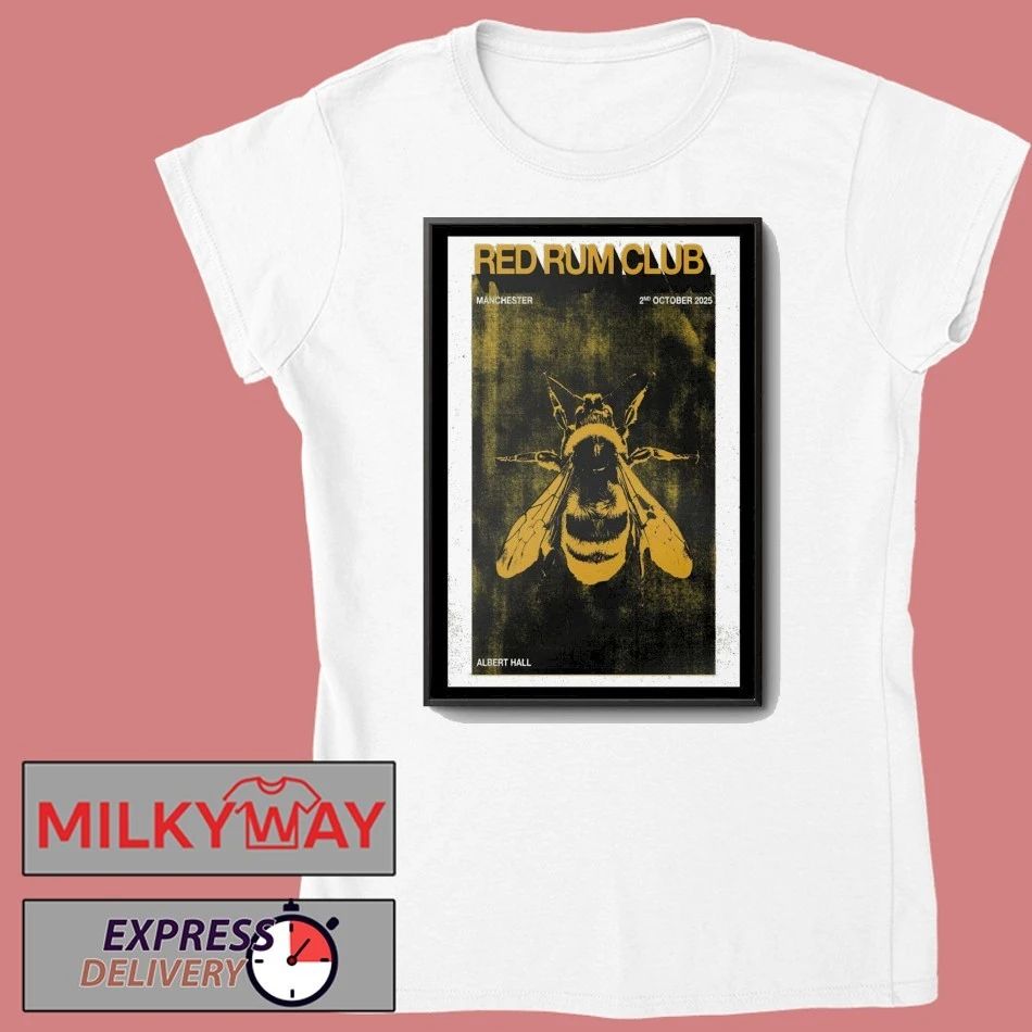 𝐑𝐞𝐝 𝐑𝐮𝐦 𝐂𝐥𝐮𝐛 Albert Hall, Manchester UK October 02 2025 Poster shirt