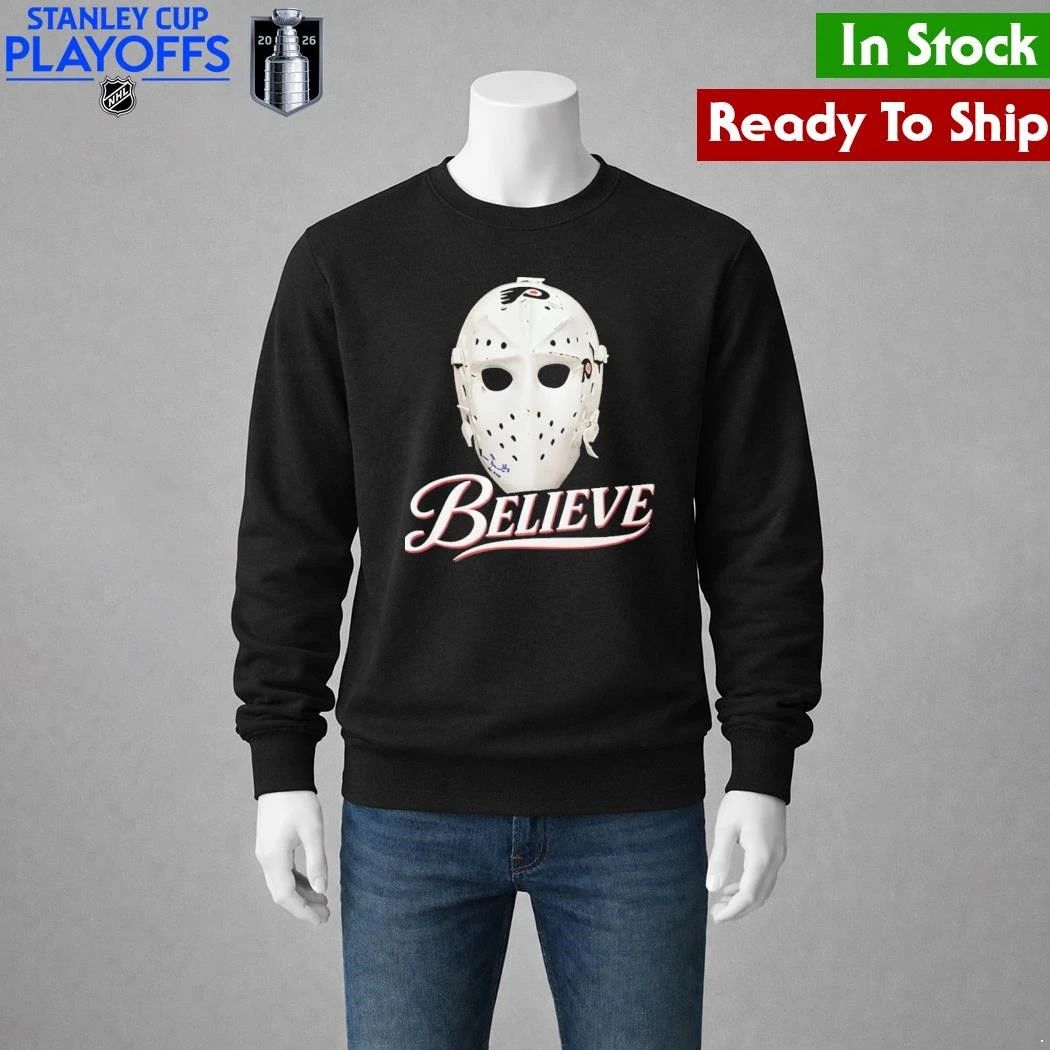 Ice Hockey Mask Believe Shirt