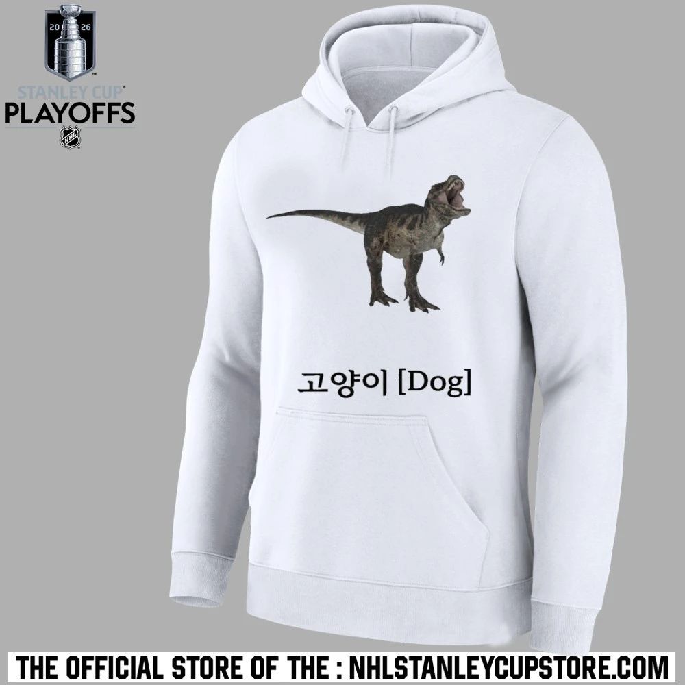 Dinosaur Korean Text Cat Dog Shirt