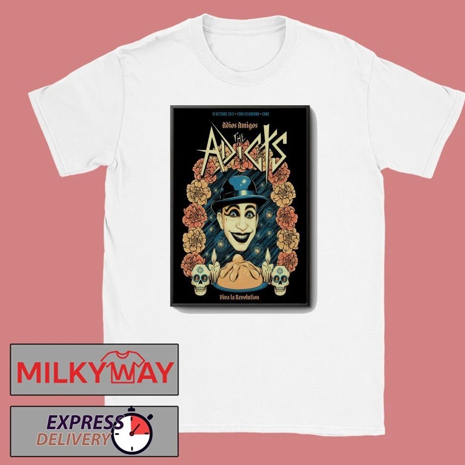 The Adicts Carpa Velodromo CDMX 10.10.2025 Poster shirt